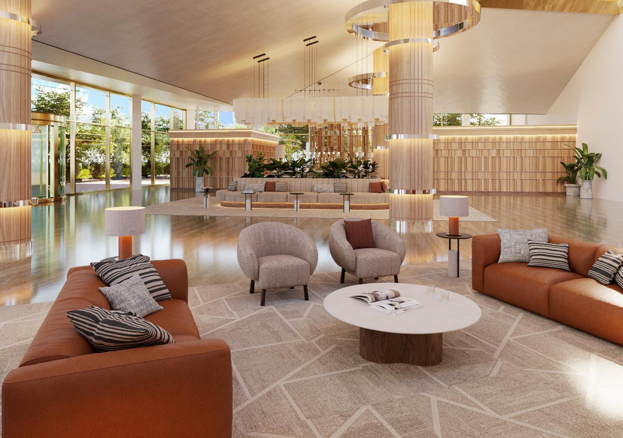 هيبوتلز بلايا دو بالما بالاس آند سبا بلايا ذي بالما المظهر الخارجي الصورة The lobby of the hotel