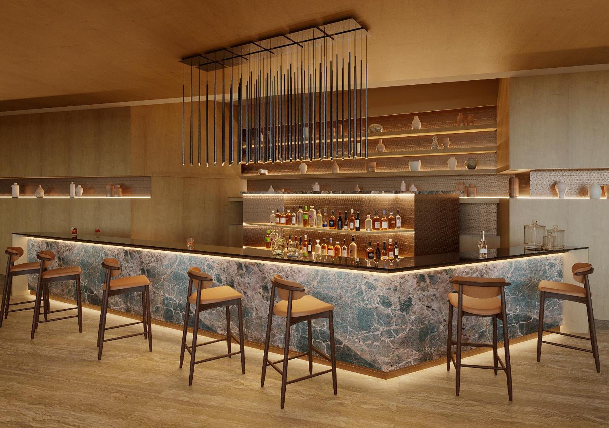 هيبوتلز بلايا دو بالما بالاس آند سبا بلايا ذي بالما المظهر الخارجي الصورة The bar at the 101 Sky Bar
