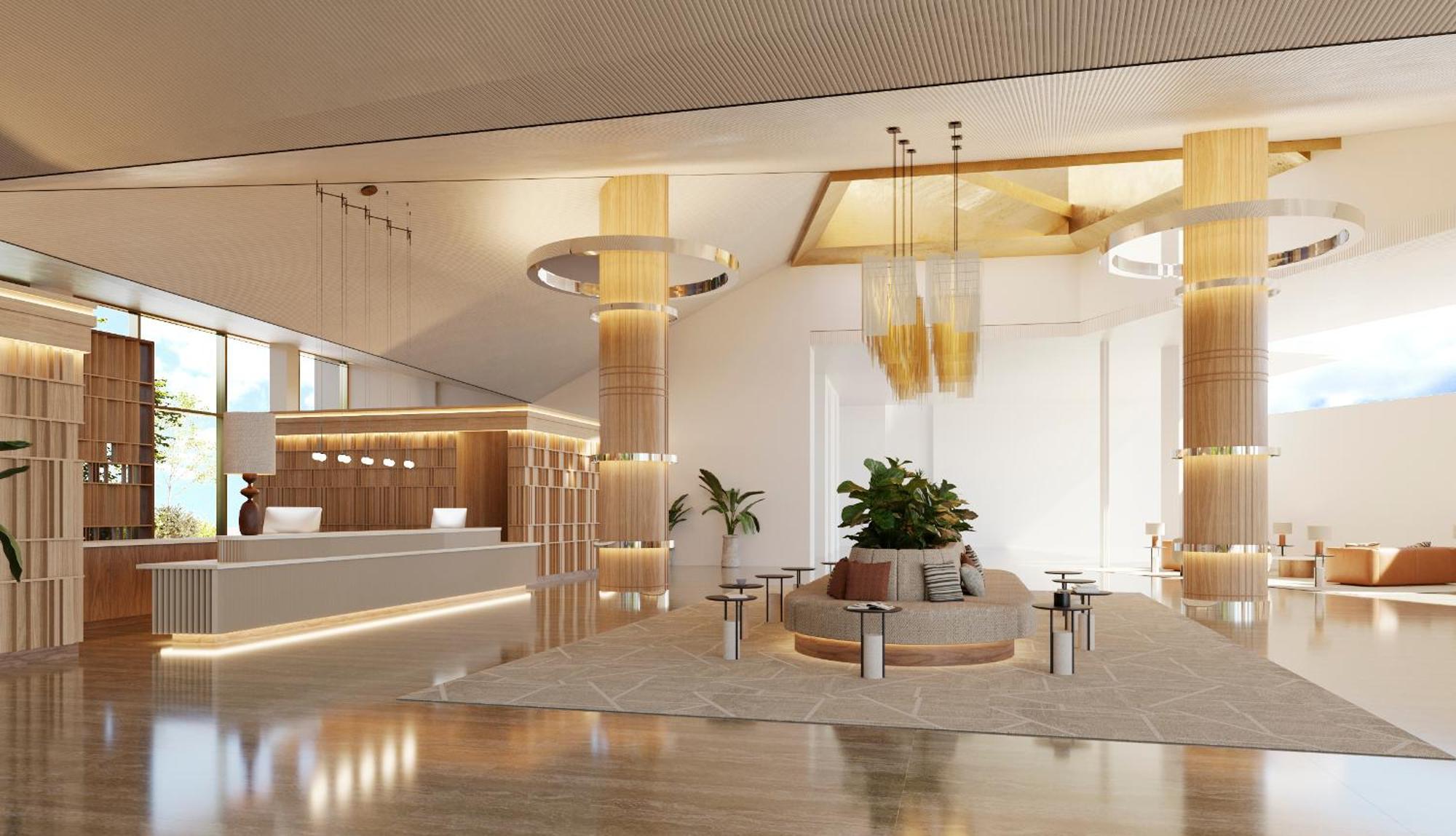 هيبوتلز بلايا دو بالما بالاس آند سبا بلايا ذي بالما المظهر الخارجي الصورة Interior of the hotel